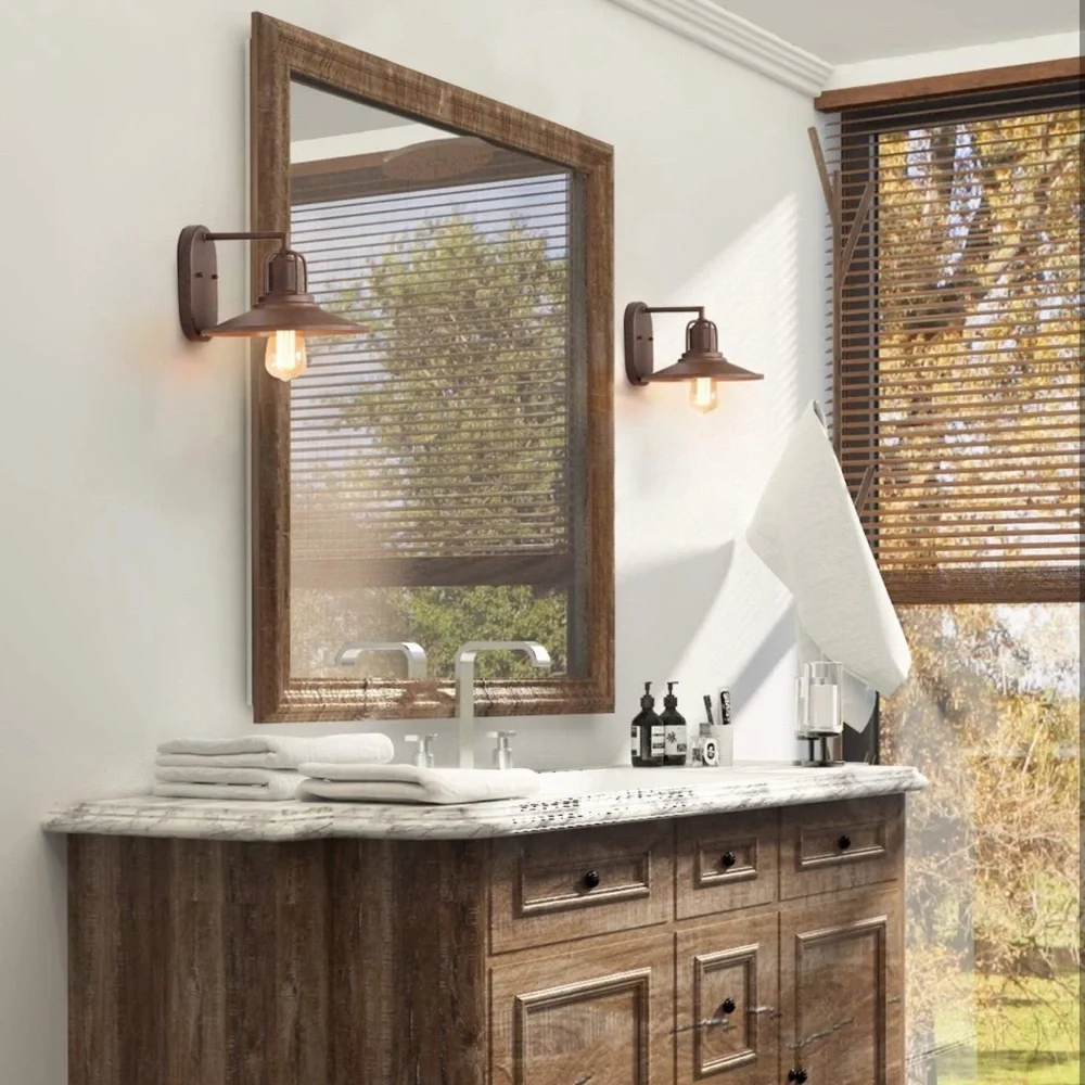 LALUZ Farmhouse Lighting Wall Sconces Rustic Hardwired NEW